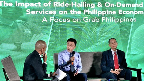 In the photo (middle): Dr. Cid L. Terosa, UA&P Associate Professor, Senior Economist, and Input-Output Analysis Specialist, during a panel discussion on Tuesday, 12 March 2024.