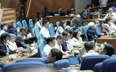 GOING INTERNATIONAL. Resource persons and academicians speak on the proposed “internationalization” of the Philippine higher education sector during the continuation of the meeting of the House Committee of the Whole on March 5, 2024. The committee on Wednesday (March 6) approved Resolution of Both Houses (RBH) No. 7, which proposes amendments to certain economic provisions of the 1987 Constitution.