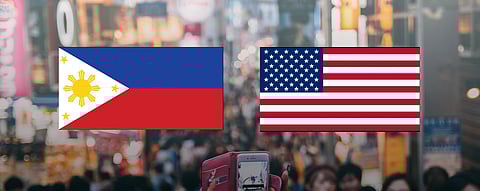 US and Philippine flags