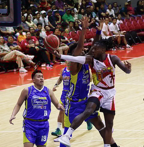 CJ Perez uncorks 24 points in leading San Miguel Beer past Magnolia, 98-91, in the PBA Philippine Cup Friday night at the Smart Araneta Coliseum.