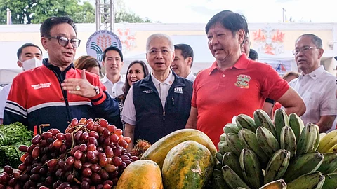 President Ferdinand Romualdez Marcos Jr. at a Kadiwa store in Quezon City