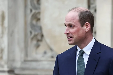 Britain's Prince William, Prince of Wales leaves Westminster Abbey in London, on 11 March 2024, at the end of the annual Commonwealth Day service ceremony.
