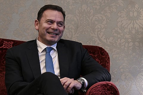 (FILES) Democratic Alliance (AD) leader Luis Montenegro attends a meeting with the Portuguese president Marcelo Rebelo de Sousa at Belem Palace in Lisbon on 18 March 2024 following the general election. The new Portuguese Prime Minister of centre-right party, Luis Montenegro, must unveil his government on 28 March in an uncertain political context due to the absence of an absolute majority in Parliament and the strong progression of the far right.