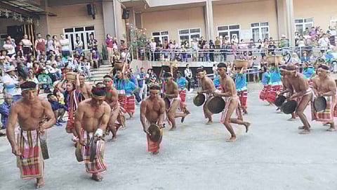 Sadanga tribesmen beat the gangsa (gongs) the proper way.