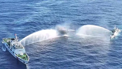 China Coast Guard and Chinese Maritime Militia vessels