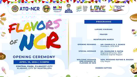 Savor the best of Metro Manila: 'Flavors of NCR' food festival comes to Muntinlupa City