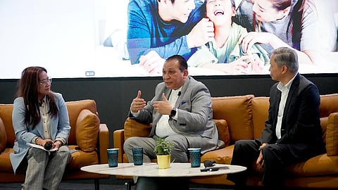 Finding ways to protect the Filipino. BDO Life President and CEO Renato A. Vergel De Dios (center), and BDO Senior Vice President and Chief Investment Officer Frederico Rafael D. Ocampo (right) discuss how life insurance products help provide financial security to Filipino families amid economic challenges during BDO Life’s media conference, titled “Life Insurance: One of BDO’s growth drivers,” moderated by ANC News Anchor Salve Duplito (left).