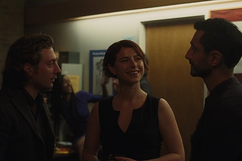 JEREMY Allen White as Ryan, Jesse Buckley as Anna and Riz Ahmed Ryan as Amir.