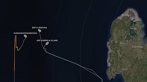 CCG ship shadows Phl research vessels en route Bajo de Masinloc