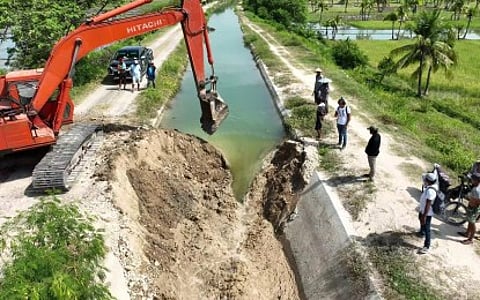 IRRIGATION DEV’T. The National Irrigation Administration accelerates irrigation development amid the El Niño phenomenon, as shown in this undated photo. It has successfully implemented the P5.133-billion Malitubog-Maridagao Irrigation Project – Stage II in Barangay Villarica, Midsayap, North Cotabato.