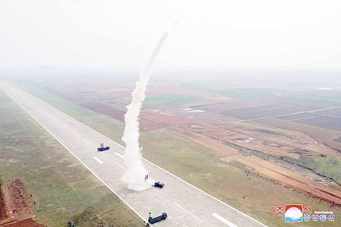 N. Korea tests cruise ANTI-AIRCRAFT missile warhead called ‘Pyoljji-1-2’ launched in the West Sea of Korea.