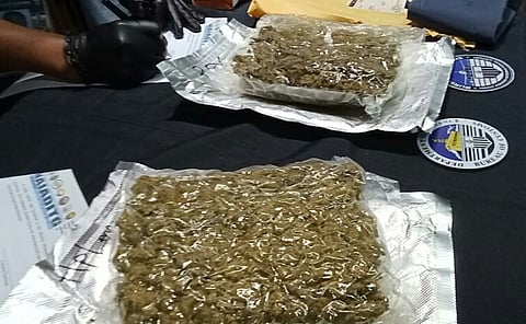 Abandoned illegal drugs seized