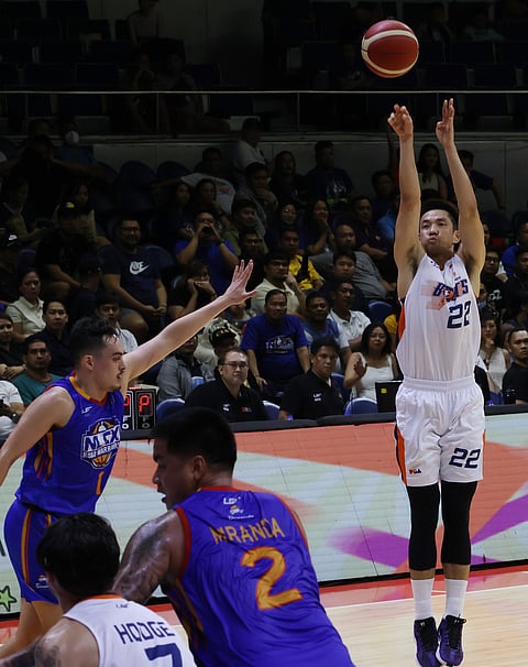 Allein Maliksi fires 22 points to power the Meralco Bolts past the NLEX Road Warriors, 97-93, in the PBA Philippine Cup playoffs Friday at the Smart Araneta Coliseum.