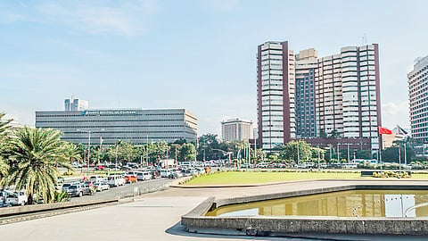 Bangko Sentral ng Pilipinas, with its headquarters as seen from the CCP gounds, keeps rates untouched but opens door for a cut.