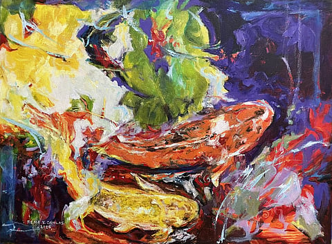 ’DANCING Koi II’ by Rene Canlas.
