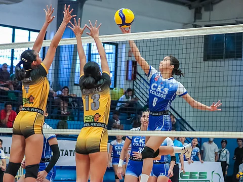 SHAMIRA Pantoja contributes nine points as Shang Kai-shek College shocks defending champion California Academy, 25-19, 28-26, in the Shakey’s Girls Volleyball Invitational League opener.