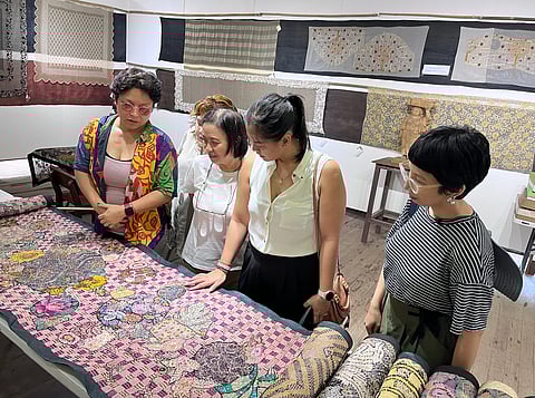 Artist Nina Poblador spearheaded the tour of the estate and workshop of fashion designer Patis Tesoro.