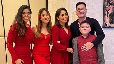 ANGELU de Leon and family.