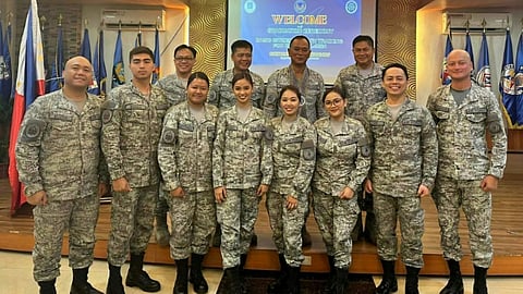 New Allstar PAF Reservists, including John Christopher Y. Elizon (Head of Quality Management), John Brandon C. Bunag (Cabin Crew), Katherine E. Santonia (Executive - Culture), Angelica S. Gabriel (Cabin Crew & A-Team Member), Kathelene Zenas T. Padilla, M.D. (Occupational Health Physician/Longevity Physician), Maria Estrella B. Panganiban, R.N. (Healthcare Nurse), Jessie Kid P. Tan (Head of ICT), Reginald G. Mendoza (Cabin Crew) and Frederick F. Macapagal (Asst. Manager - Operational Quality Assurance), attended the graduation ceremony at the Philippine Air Force Gym, Villamor Air Force Base, in Pasay City.