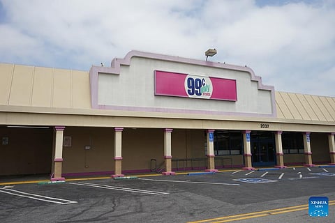 A 99 Cents Only store in El Monte, Los Angeles, California lays idle. The US discount variety store chain Dollar Tree announced Wednesday that it acquired designation rights for 170 leases of rival bankrupt 99 Cents Only Stores across Arizona, California, Nevada and Texas.