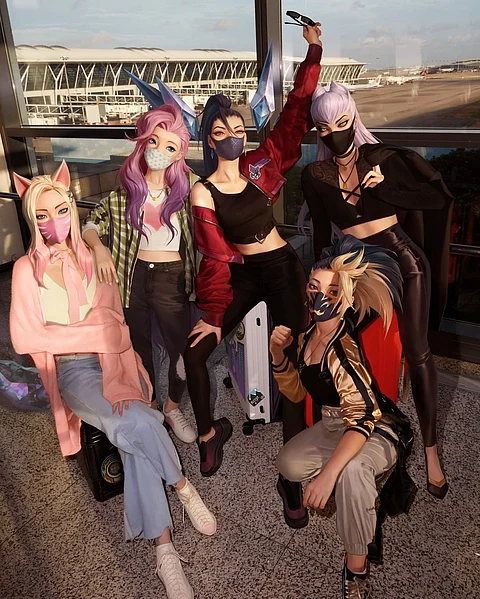 VIRTUAL K-pop group K/DA.