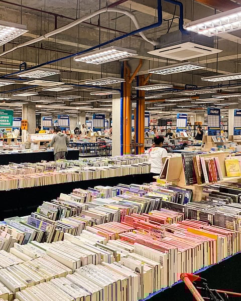 A treasury of books at the Big Bad Wolf sale.