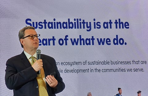 SM Investments consultant and head of investor relations and sustainability Timothy Daniels shares SM’s practical sustainability efforts at the 2nd ESG (environment, social and governance) Summit.