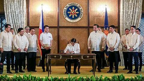 President Ferdinand R. Marcos signs into law the Republic Act 11997