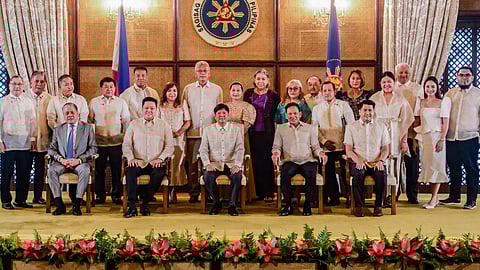 President Ferdinand R. Marcos Jr. and DSWD Secretary Rex Gatchalian lead the awarding ceremony of the Walang Gutom Awards.