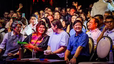VICE President and Education Secretary Sara Duterte exchanges banter with the Marcos siblings, including President Ferdinand Marcos Jr., Senator Imee Marcos, and Irene Marcos-Araneta.
