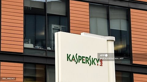(FILES) A view of the headquarters of Kaspersky Lab, Russia's leading antivirus software development company, in Moscow in October 2017.
