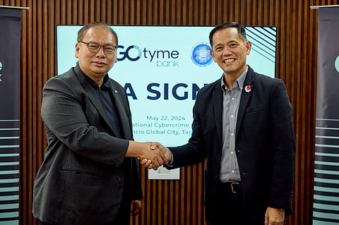 Cybercrime Investigation and Coordinating Center executive director Alexander Ramos sealed a memorandum of understanding with GoTyme Bank co-CEO Albert Tinio to fight financial fraud. The signing ceremony was held on 22 May at the National Cybercrime Hub in Bonifacio Global City.