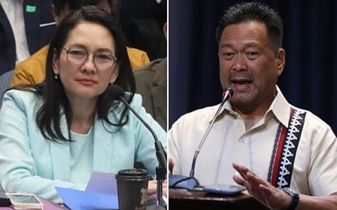 Senators Risa Hontiveros and Joseph Vctor Ejercito