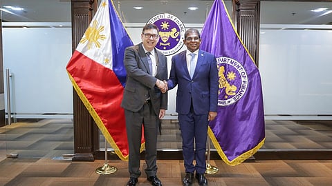 Department of Finance Secretary Ralph Recto and Malaysian Ambassador to the Philippines Dato’ Abdul Malik Melvin Castelino meet at the DoF office in Manila to discuss trade and investment opportunities.