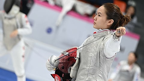 PHILIPPINE-BORN Ivory Coast fencer Maxine Esteban climbs to No. 27 in the world rankings ahead of the Paris Olympics.