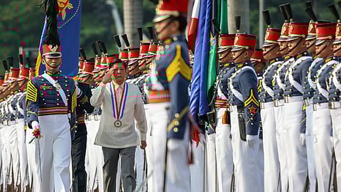 FILE PHOTO: President Ferdinand Romualdez Marcos Jr. leads the flag-raising and wreath-laying ceremony for the 126th Independence Day Celebration at the Rizal Monument, Rizal Park, Luneta, City of Manila on June 12, 2024.
