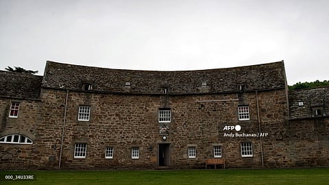 A photograph taken on 22 May 2024 shows one of the buildings of the Gordonstoun School, in Elgin, in the Scottish Highlands where Britain's King Charles III was a pupil. Facilities at Gordonstoun School in northeast Scotland include a climbing wall, rifle range and a five-hole golf course, while students can even avail themselves of bagpipe lessons. But there is another reason why the institution is well-known: one of its former students happens to be Britain's King Charles III.