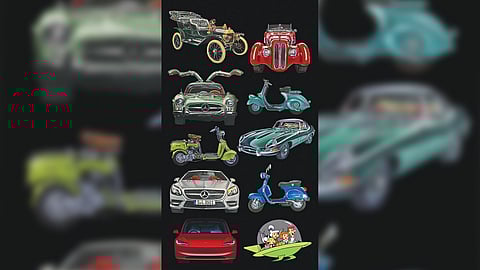 ‘The evolution of a car’ Artwork by Mike Sagaran