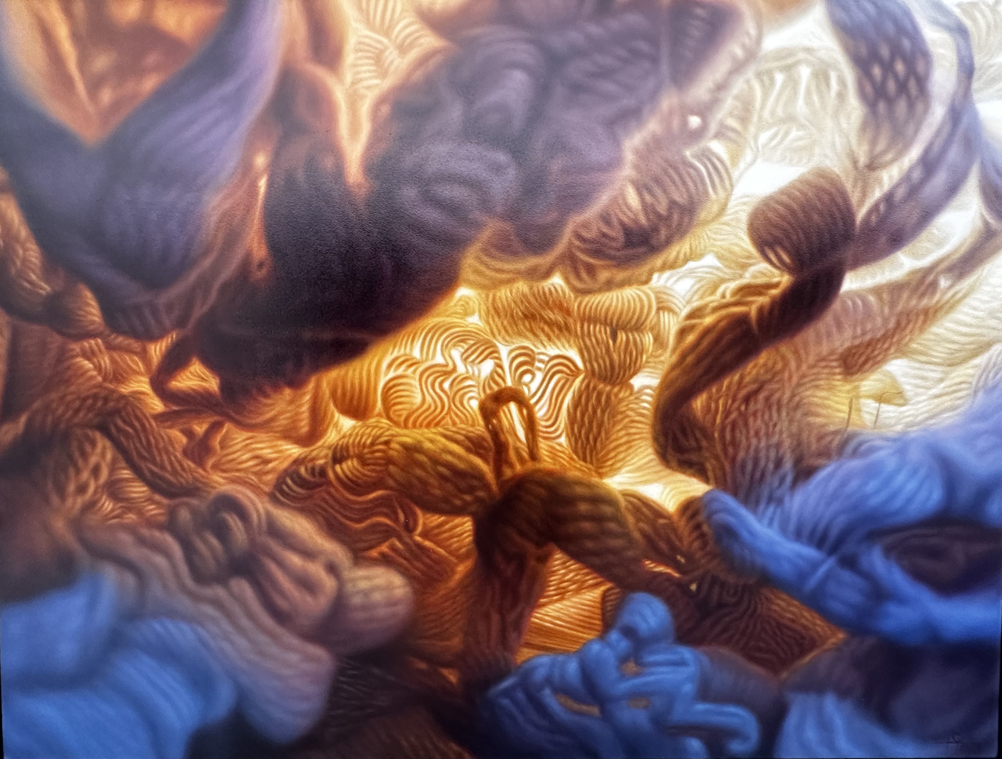 Isko Andrade's 'Into the Unknown' (oil on canvas, 38 by 50 inches, 2023).