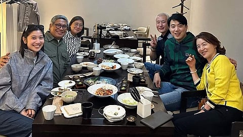 RYAN Bang with his family.