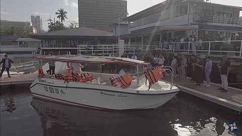 SESSY, the first electric boat in the Philippines, is tested at the Manila Yacht Club in March.