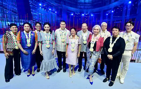 (FROM left) Fashion designer Jaggy Glarino, Cultural Center of the Philippines (CCP) vice chair Carissa Coscolluela, fashion designer Jojie Lloren, CCP president Kaye Tinga, Bench/ lifestyle + clothing founder Ben Chan, First Lady of the Philippines Liza Marcos, SM Markets chairman Herbert Sy, CCP vice chair Margie Moran, Suyen Corporation president Virgilio Lim, fashion designer Cary Santiago, and SM Supermalls’ president Steven Tan.