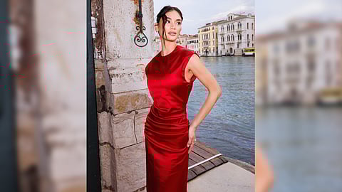 Pia Wurtzbach at the Max Mara Resort 2025 fashion show.