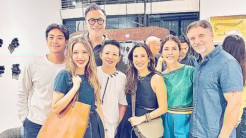 Shauna Jay Popple, Rita Nazareno, Stephanie Zubiri, Anne and Freddie Gonzales. (Behind) Patrick Diokno and JJ Acuña.