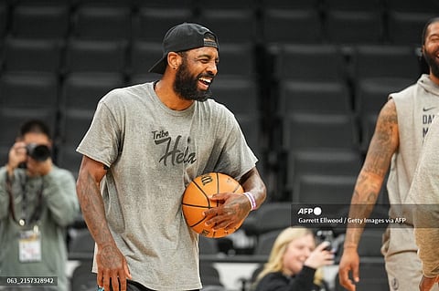 KYRIE Irving and the Dallas Mavericks are calm and composed before facing the Boston Celtics in Game 5 of their NBA Finals series at the TD Garden in Boston.
