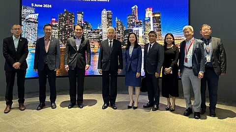 From Left: Koh Chan Tia, Head, International Marketing & Business Development, Urban Solutions; Chew Men Leong, president, Urban Solutions; Vincent Chong, president and CEO, ST Engineering; DTI Secretary Fred Pascual; Tan Lee Chew, president, Smart City & Digital Solutions; DTI Undersecretary Allan Gepty; PTIC-Singapore Commercial Counsellor Carla Grepo; Jonathan Lim, VP, International Business Development, Urban Solutions; and Keng Hian Chong, director, International Marketing and Business Development, Urban Solutions, at the sidelines of the recently concluded.