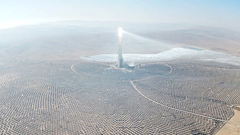 SOLAR energy, like Ashalim power station with its tower in the Negev desert, is the ideal power system for desert farms.