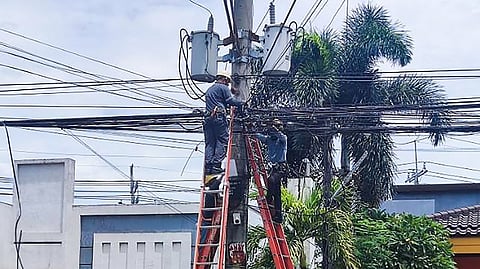 Meralco teams conduct wire-clearing operations in Barangay Bangkal, Makati City, from July 16 to 19, 2024. The initiative focuses on removing dangling wires and overloaded poles to enhance public safety.