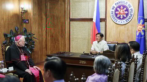 President Ferdinand Marcos Jr. and Vatican Archbishop Paul Richard Gallagher