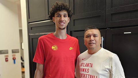 ARIEL Vanguardia (right) is thrilled to work with young players of the Atlanta Hawks led by Zaccharie Risacher, the top overall pick in the recent NBA Draft.